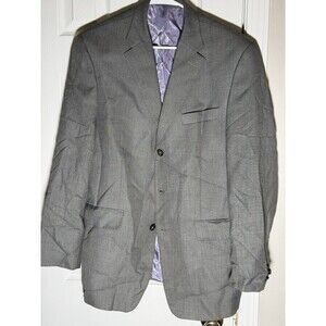 Vintage Sean John Grey 3-Button Blazer Jacket Men’s 40R Tailored Suit Coat Flaw